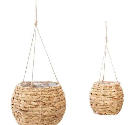 Atmosphera - Set di vasi sospesi hya x 2 - massimo d. 26 cm créateur d'intérieur - Beige