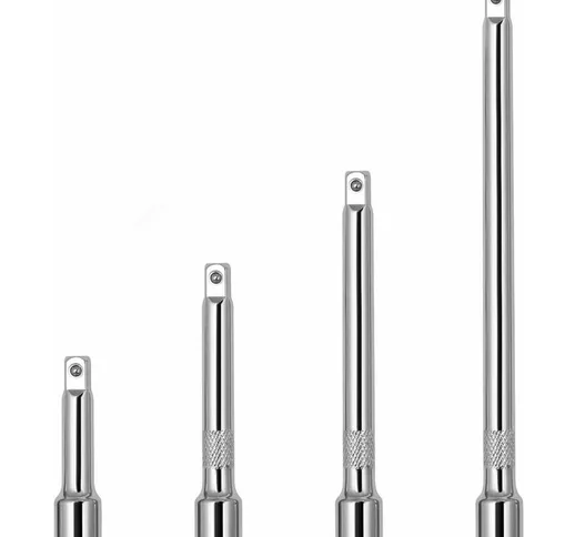  - set prolunghe 4 pz prolunga chiavi a bussola da 1/4" 50 75 100 150 mm 585 sdy