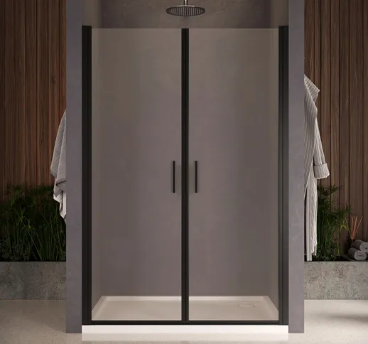 Tacoshop - Box doccia nicchia porta due battenti altezza 200 cm cristallo 8mm con profilo...