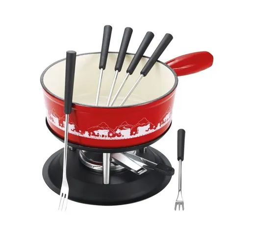 Set tavola fonduta e cuoco alpestr rosso 24CM 1200826