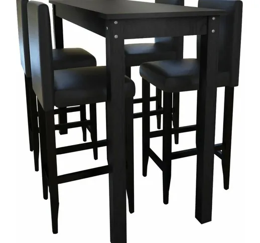  - Set Tavolino da Bar con Sgabelli imbottiti Moderno vari modelli modelli : 4 sgabelli