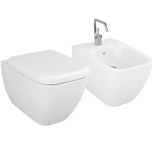 Set vaso wc e bidet sospesi - Serie Shift