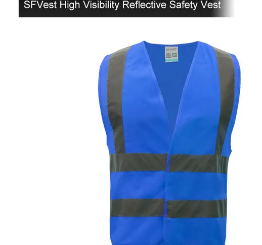 SFVest Gilet di sicurezza riflettente ad alta visibilita Gilet riflettente Abbigliamento d...