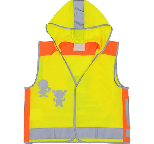 SFVest Gilet riflettente di sicurezza per bambini ad alta visibilita Gilet riflettente per...