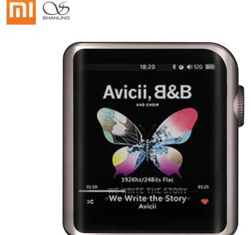 M0 32bit 384kHz AptX LDAC DSD MP3 FALC Lettore musicale portatile Audio ad alta risoluzion...