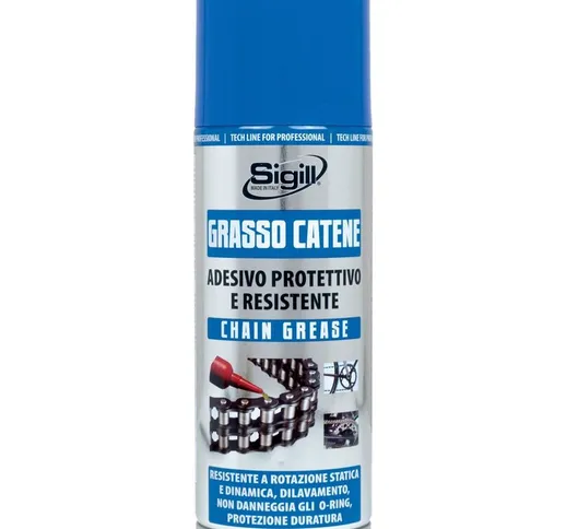 GRASSO SPRAY per CATENE 400 ML BICICLETTA BICI - CATENA LUBRIFICANTE - Sigill