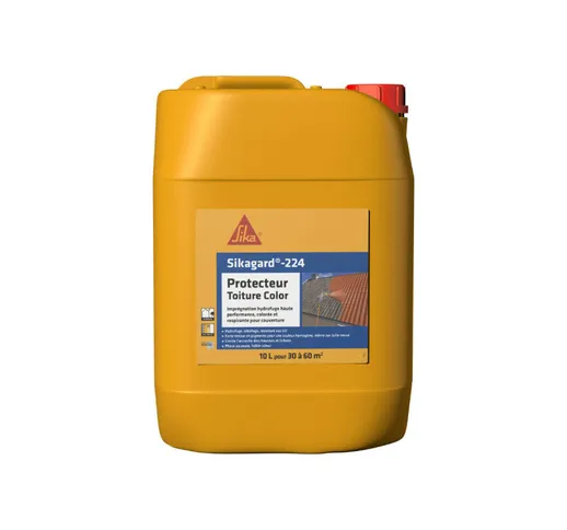 Sika - gard-224 Protettore per tetti - Argilla - 10L - Terre cuite