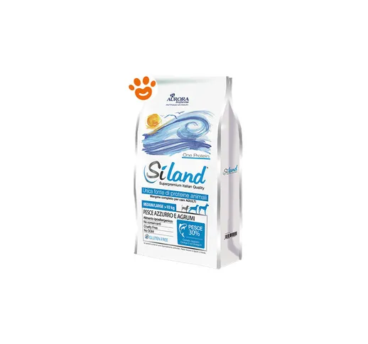 Aurora Biofarma - Siland Dog One Protein Adult Medium Maxi Pesce Azzurro e Agrumi - Sacco...