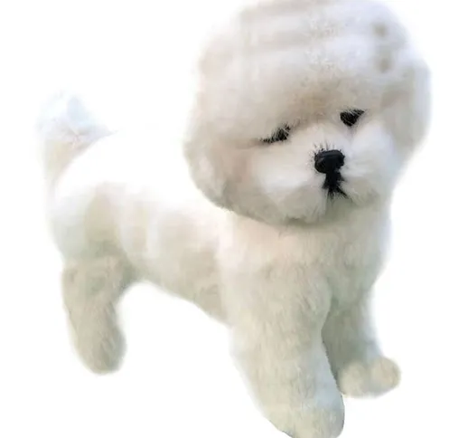 Simulazione peluche bambola cucciolo di cane bambola barboncino carino per inviare ai bamb...