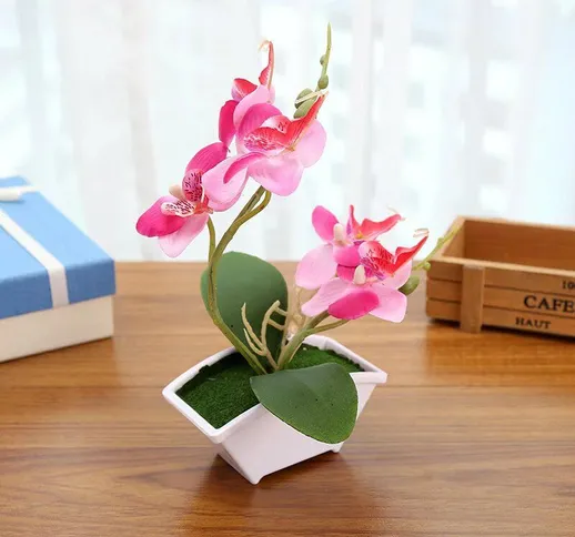 Simulazione pianta Phalaenopsis Bonsai simulazione fiore decorazione della casa simulazion...