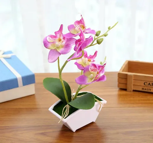 Simulazione pianta Phalaenopsis Bonsai simulazione Fiore decorazione della casa Simulazion...