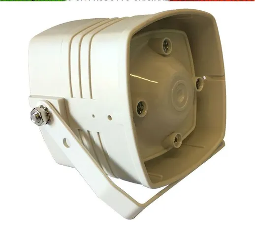 Sirena Altoparlante Magnetodinamico Acustica 110 dB Amplificazione Bitonale 30 W Tono A/B...