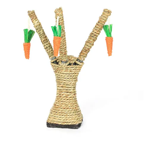 Sisal Cat Scratch Board Ramo di un albero Scratch Erba Corda Divertente Gatto che salta Pi...