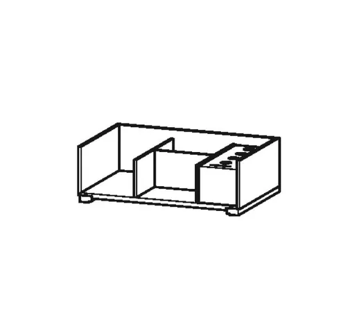 Sistema d'arredo XSquare per mobili di larghezza 70,0 cm, senza foro per sifone, posizione...