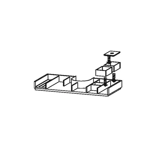 Sistema d'arredo XSquare per mobili di larghezza 80,0 cm, incl. foro per sifone, posizione...
