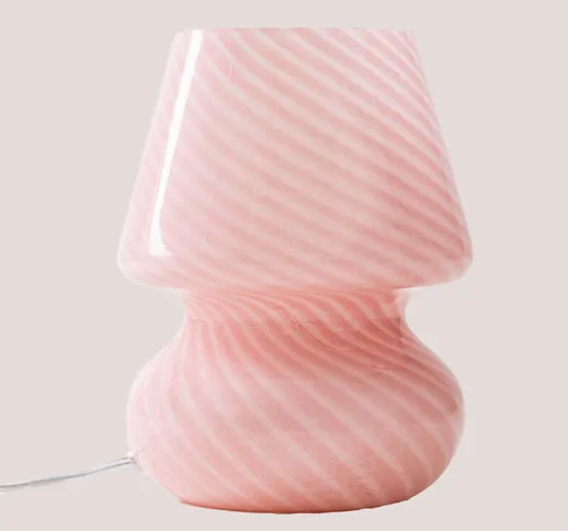 Lampada da Tavolo in vetro Suri Design Zucchero Filato Rosa - Zucchero Filato Rosa - Sklum