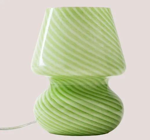 Lampada da Tavolo in vetro Suri Design verde - verde - Sklum