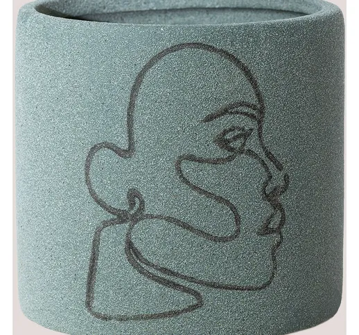 Vaso in ceramica 13 cm Olaf b - b Ø14 cm - Sklum