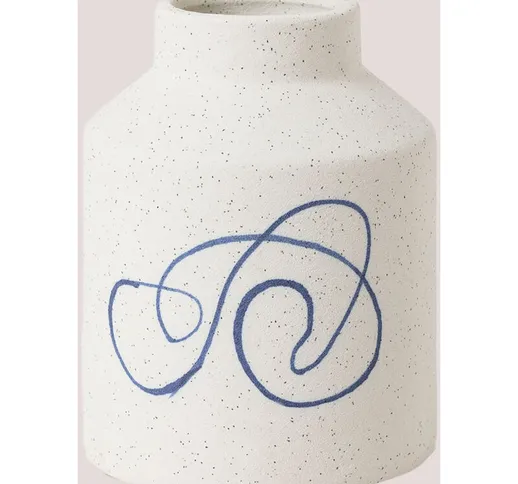 Vaso in ceramica Borg Bianco - Bianco 12,5 cm - Sklum