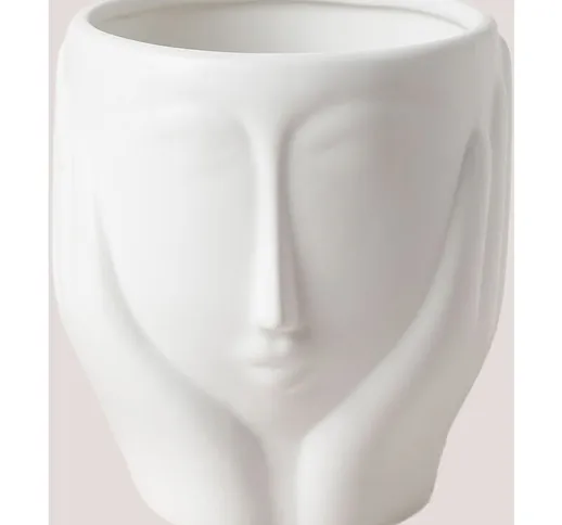 Vaso in Ceramica Liv Bianco - Bianco Ø13,5 cm - Sklum