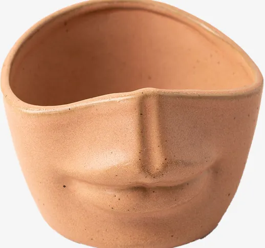 Vaso in ceramica Tanok Marrone Cioccolato - Marrone Cioccolato Ø12 cm - Sklum