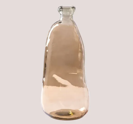 Vaso in vetro riciclato 50 cm Boyte Marrone Grano - Marrone Grano - Sklum