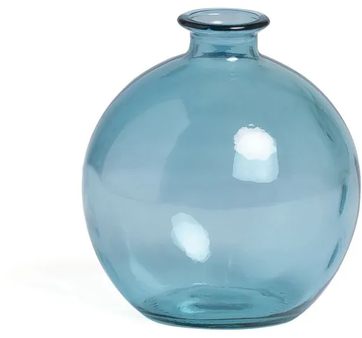 Vaso in vetro riciclato Kimma Blu Celeste - Blu Celeste - Sklum