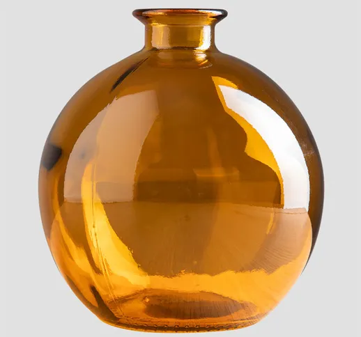  Vaso in vetro riciclato Kimma Giallo Ambra - Giallo Ambra