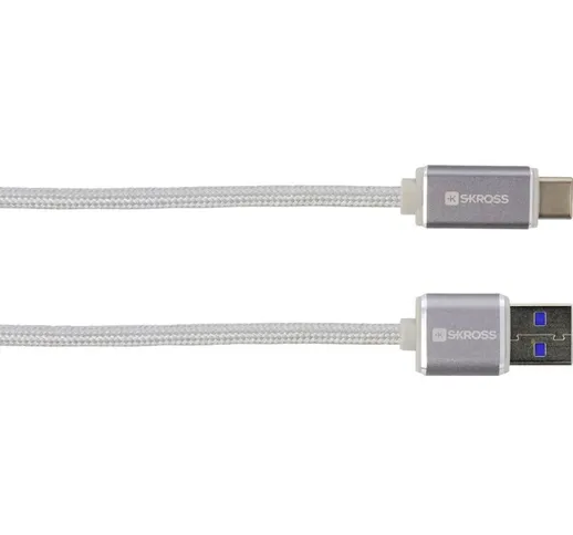  Cavo USB USB 3.2 Gen1 (USB 3.0) Spina USB-A, Spina USB-C™ 1.00 m Argento