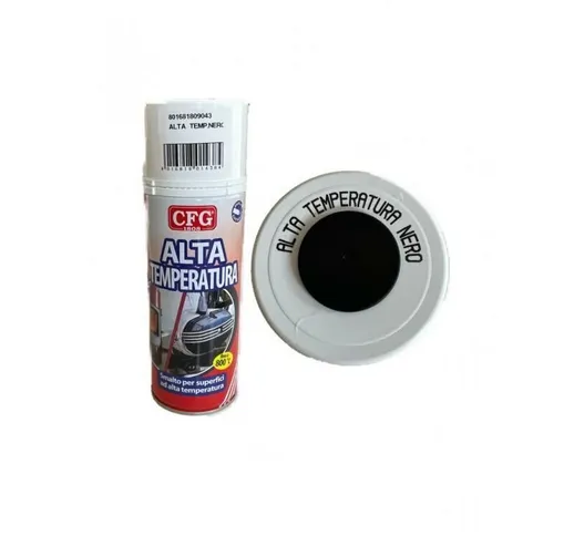  - Smalto vernice spray alta temperatura acrilico, nero, 400 ml s0500