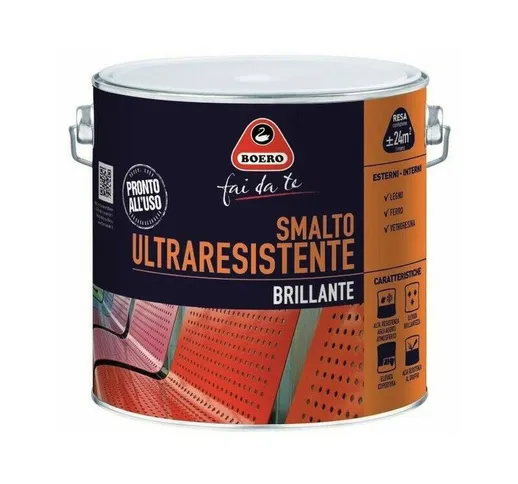 Smalto Ultraresistente Brillante Vernice Legno Ferro Salsedine Esterno 950 Boero - Formato...