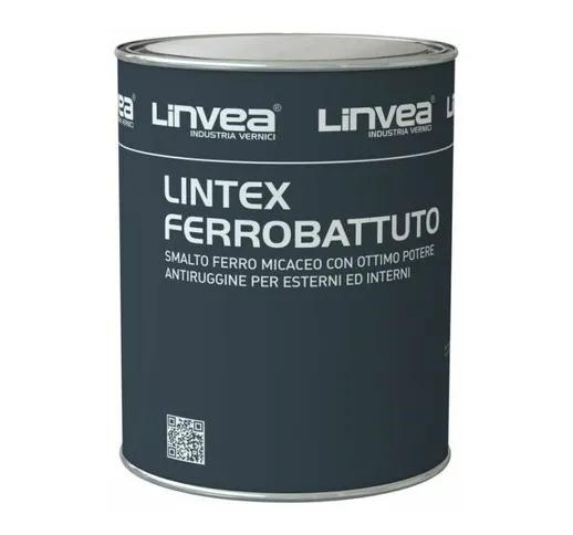 Smalto vernice lintex ferro battuto grigio scuro grana grossa 030 linvea 750 ml