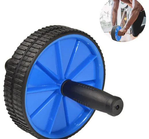 Smart Double Wheel Fitness AB Roller per le donne Home Gym Workout Core Strength Allenator...