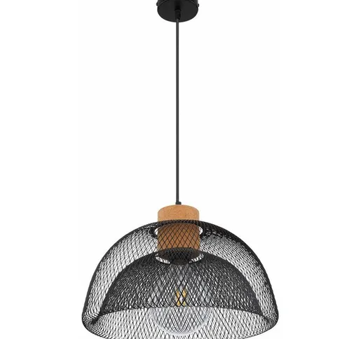 Smart Home lampada a sospensione lampada a sospensione a soffitto dimmerabile griglia nera...