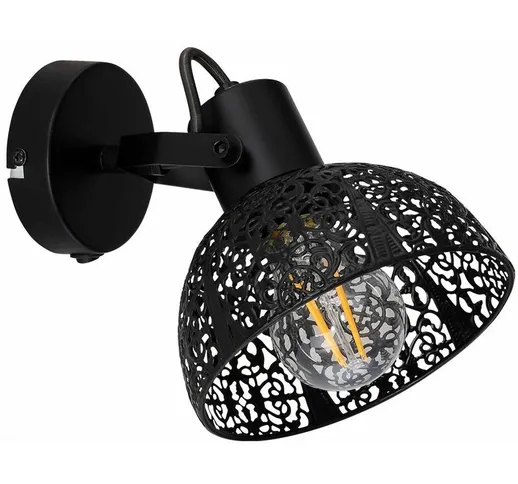 Smart lampada da parete Google Spot lampada mobile vintage nera lampada Alexa dimmerabile...