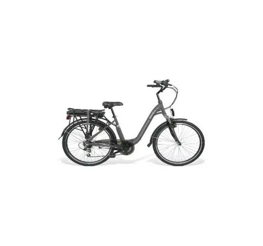 Smartway C4-L6S6-G bicicletta elettrica Grigio Acciaio 66 cm (26") Ioni di Litio 25 kg