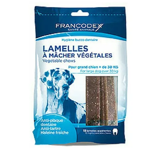 Zolux snack vegetale per l'igiene dentale del cane di taglia grande Francodex