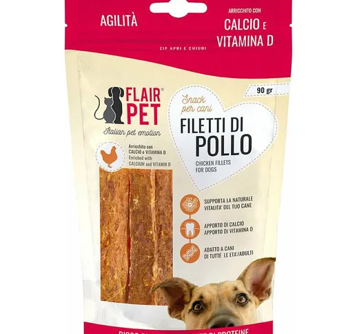 Snack per cuccioli FILETTI DI POLLO con CALCIO E VITAMINA D 90 GR