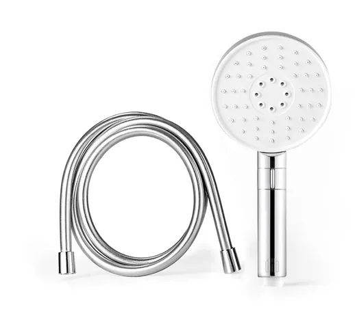 Soffione doccia portatile Diiib Set 3 modalit¨¤ 360 gradi 120 mm 53 fori per l'acqua con d...