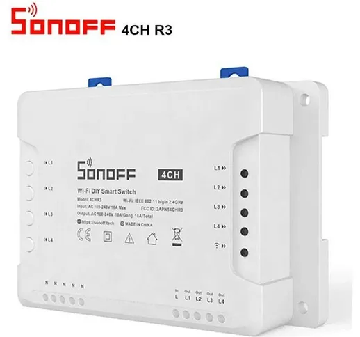 Barcelona Led - sonoff 4CH 4 canali 10A WiFi Switch per la casa intelligente