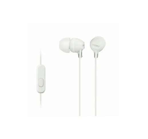  mdr-ex15ap white cuffie in-ear comode e leggere da 8hz a 22 khz diaframma 9mm