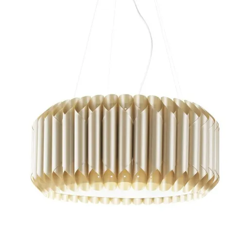 Sospensione Moderna 1 Luce Louise In Polilux Oro D60 Made In Italy - New Gold