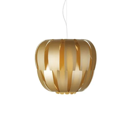 Linea Zero - Sospensione Moderna 1 Luce Queen In Polilux Oro D19 Made In Italy - New Gold