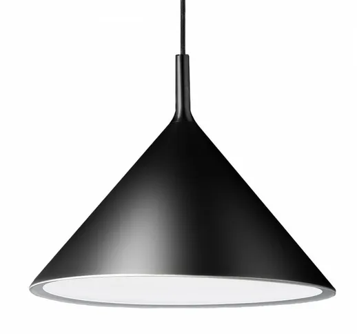 Sospensione nero gea luce barbie sg e27 led alluminio lampada soffitto moderna