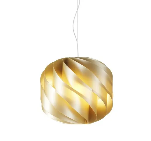 Sospensione Moderna Globe 1 Luce In Polilux Oro D25 Made In Italy - New Gold