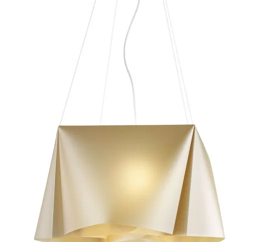 Sospensione Moderna 1 Luce Wanda In Polilux Oro D60 Made In Italy - New Gold