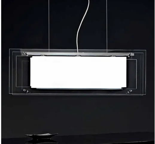 Sospensione sn-spioncina e27 metallo vetro moderno lampadario interno ip20