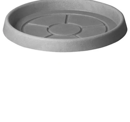 Sottovaso ''Tondo Classic'' in plastica per vasi da interno ed esterno -27 cm / Cappuccino