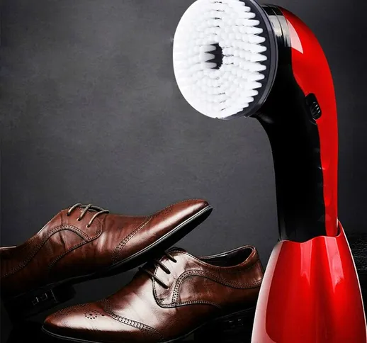 Spazzola elettrica per lucidare scarpe pulizia scarpe in pelle cura automatica, AE-710 por...
