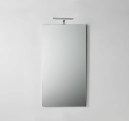 Specchio Bagno Semplice Con Luce Da 45 Cm X 90 Cm